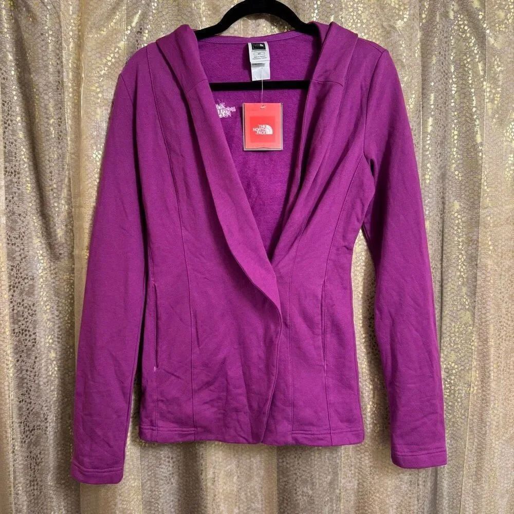 The North Face Simonne Magic Magenta Hooded Button Jacket Small NWT